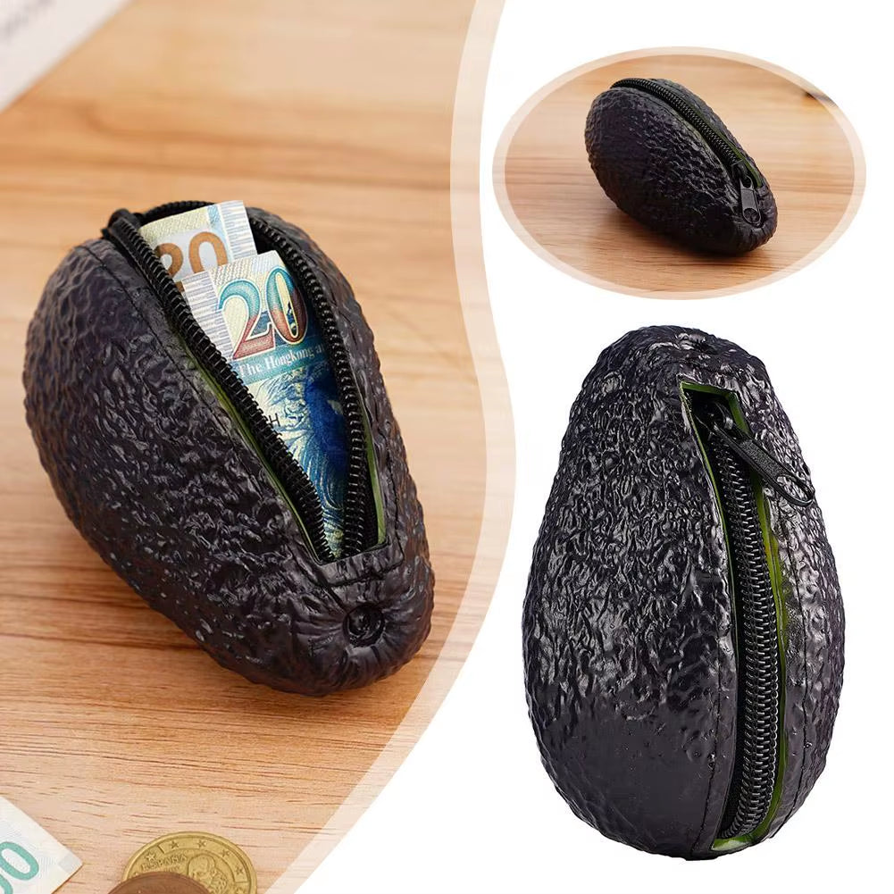 Avocado Coin Purse for Women Wallets Cute Aguacate Hass with Zipper for Money Purse Storage Bag Fun Novelty Christmas Gifts