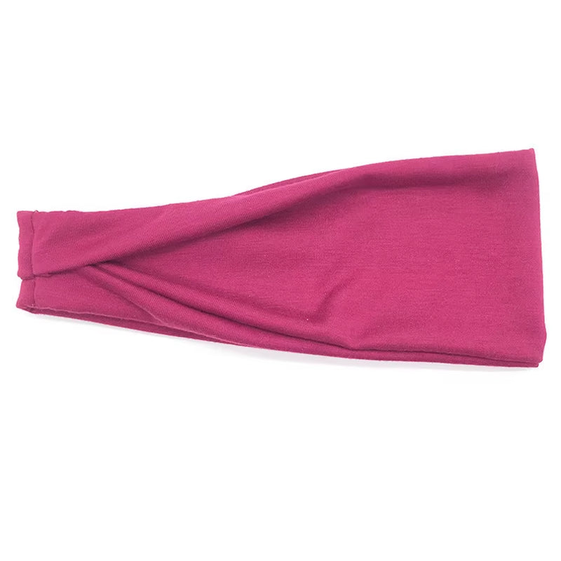 Elastic Yoga Headband Sport Sweatband Women Men Sport Jog Tennis Running Cycling Hair Band Turban Outdoor Gym Sport Bandage