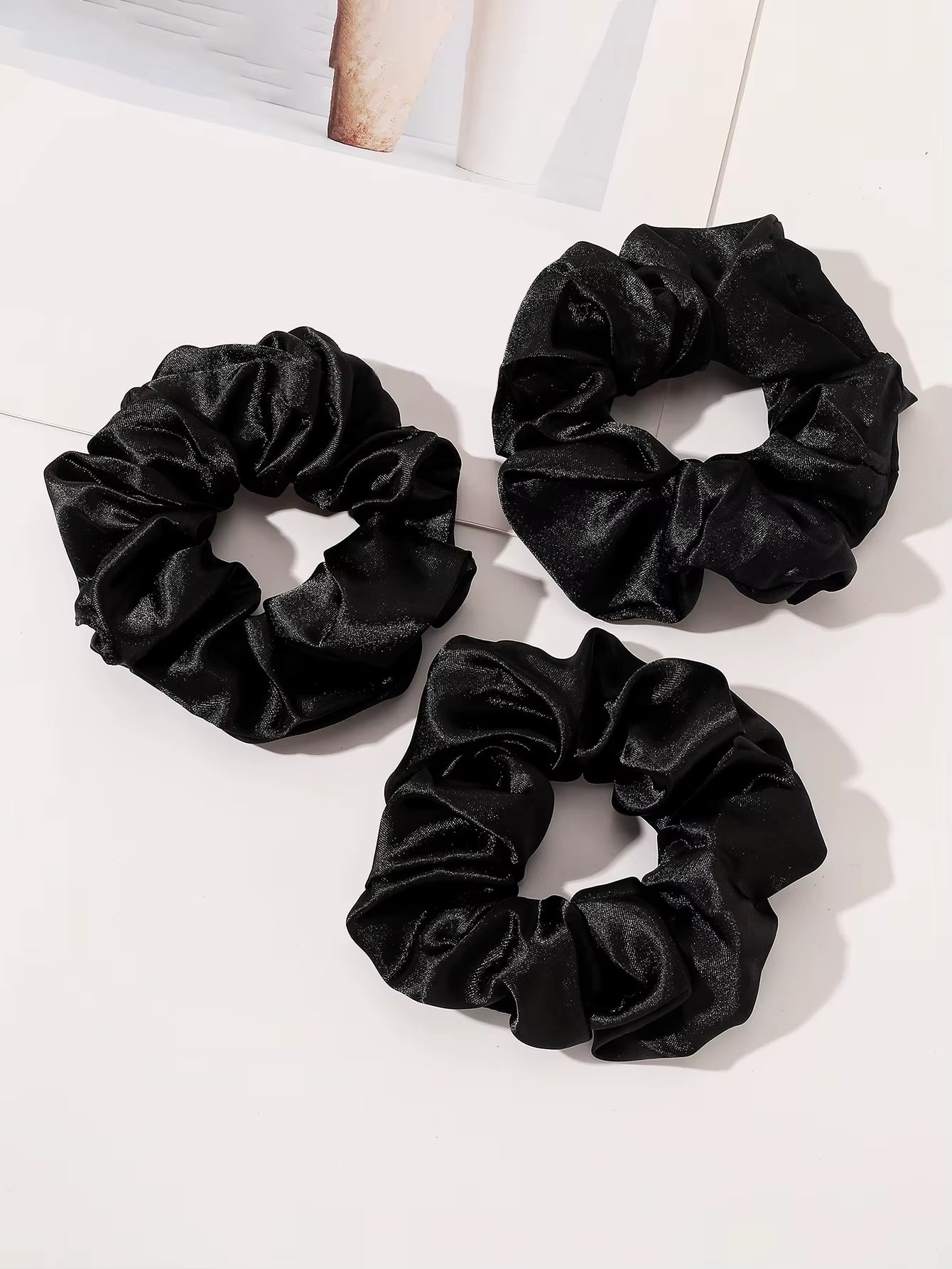 Satin Scrunchies Soft than Silk Scrunchies Elastics Bands Ponytail Holder