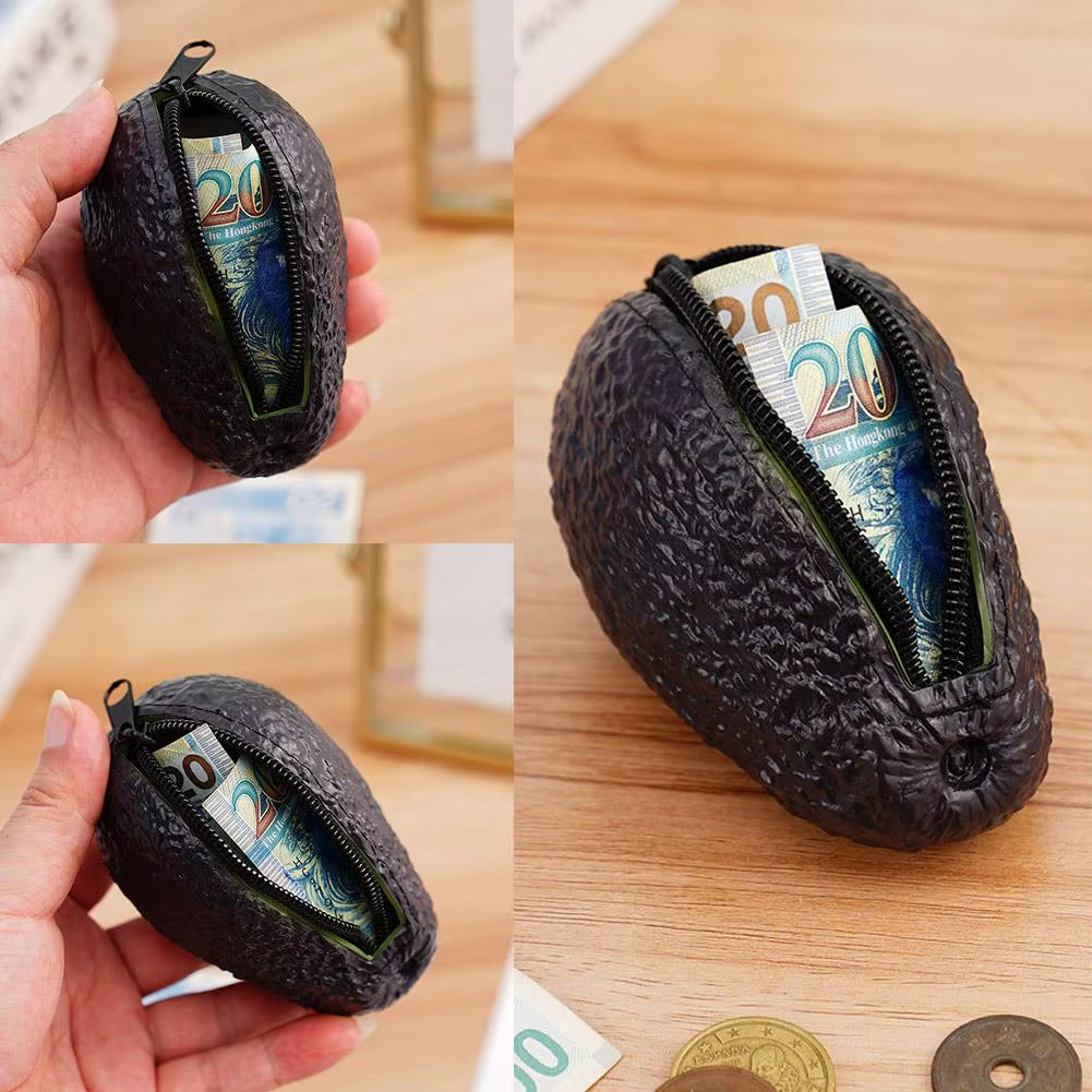 Avocado Coin Purse for Women Wallets Cute Aguacate Hass with Zipper for Money Purse Storage Bag Fun Novelty Christmas Gifts