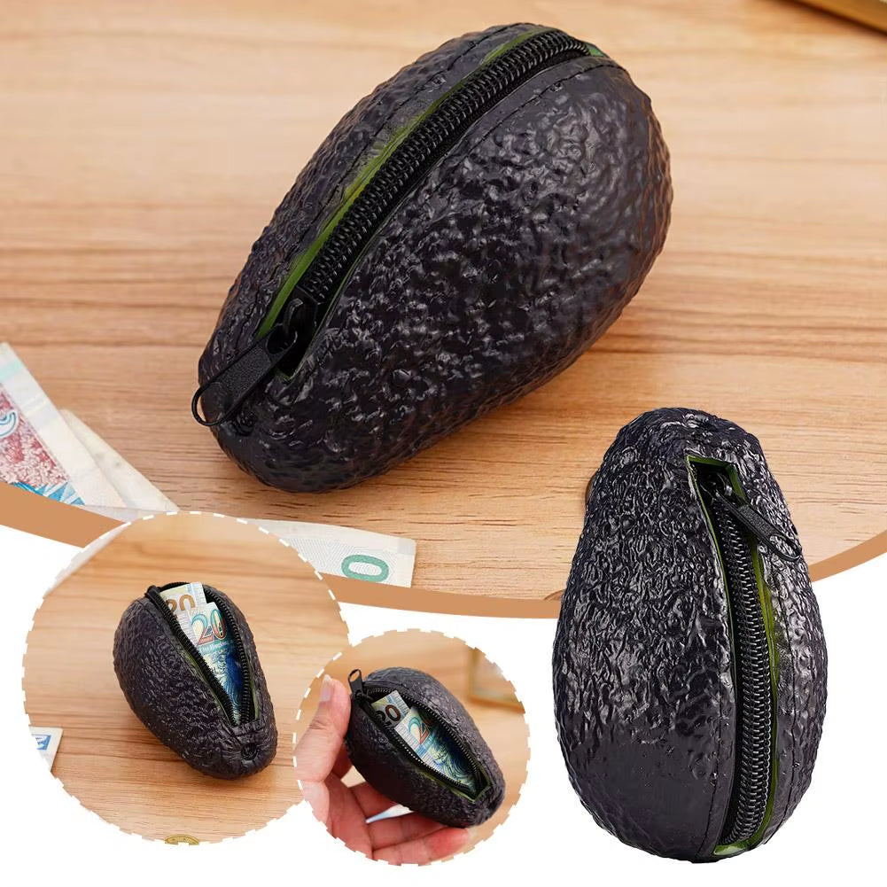 Avocado Coin Purse for Women Wallets Cute Aguacate Hass with Zipper for Money Purse Storage Bag Fun Novelty Christmas Gifts